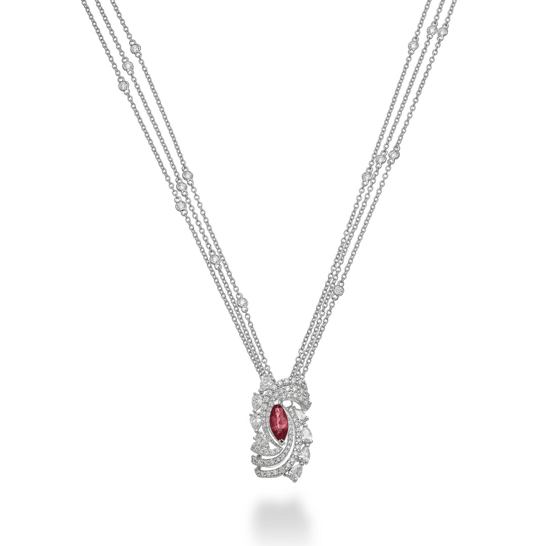 Tour de cou Golay central marquise rubis vortex 9x4 GMP711DRU94-25189110131