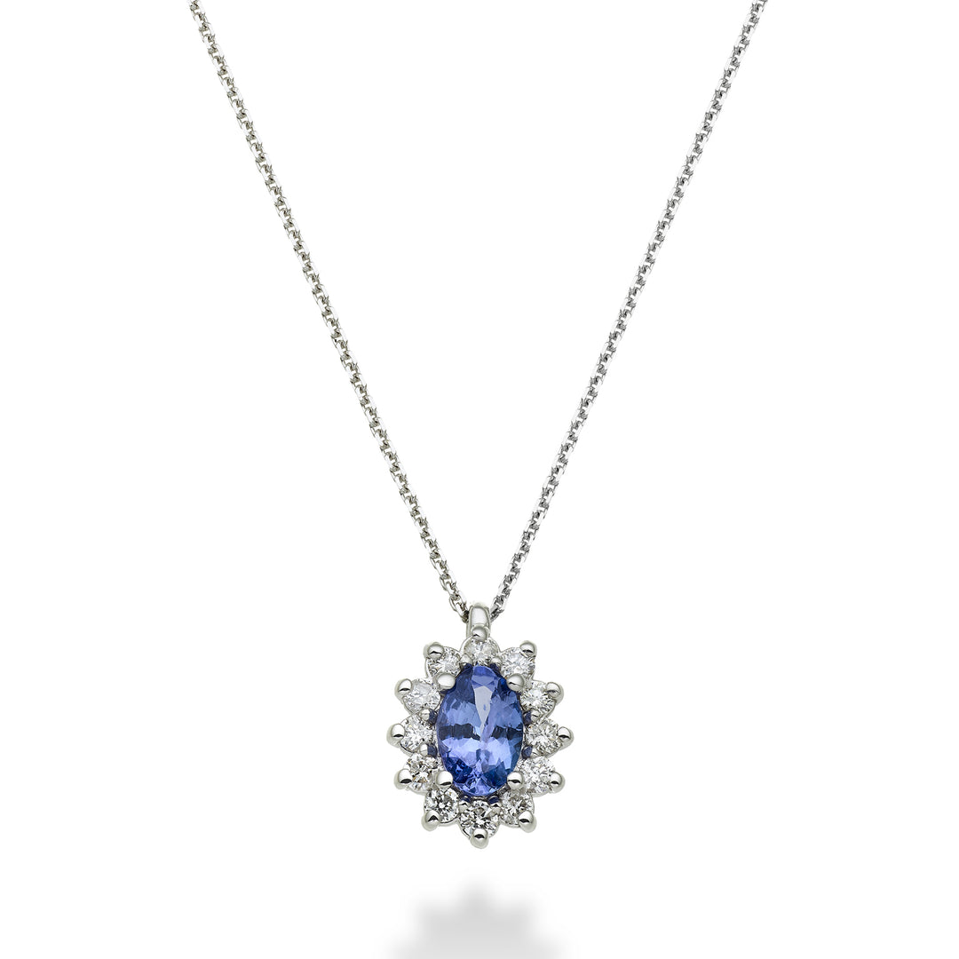 Nihama cl 9k tanzanite n. oval 6x4 ct.0.42 diam. 0.23 ct ND5047R4TZN