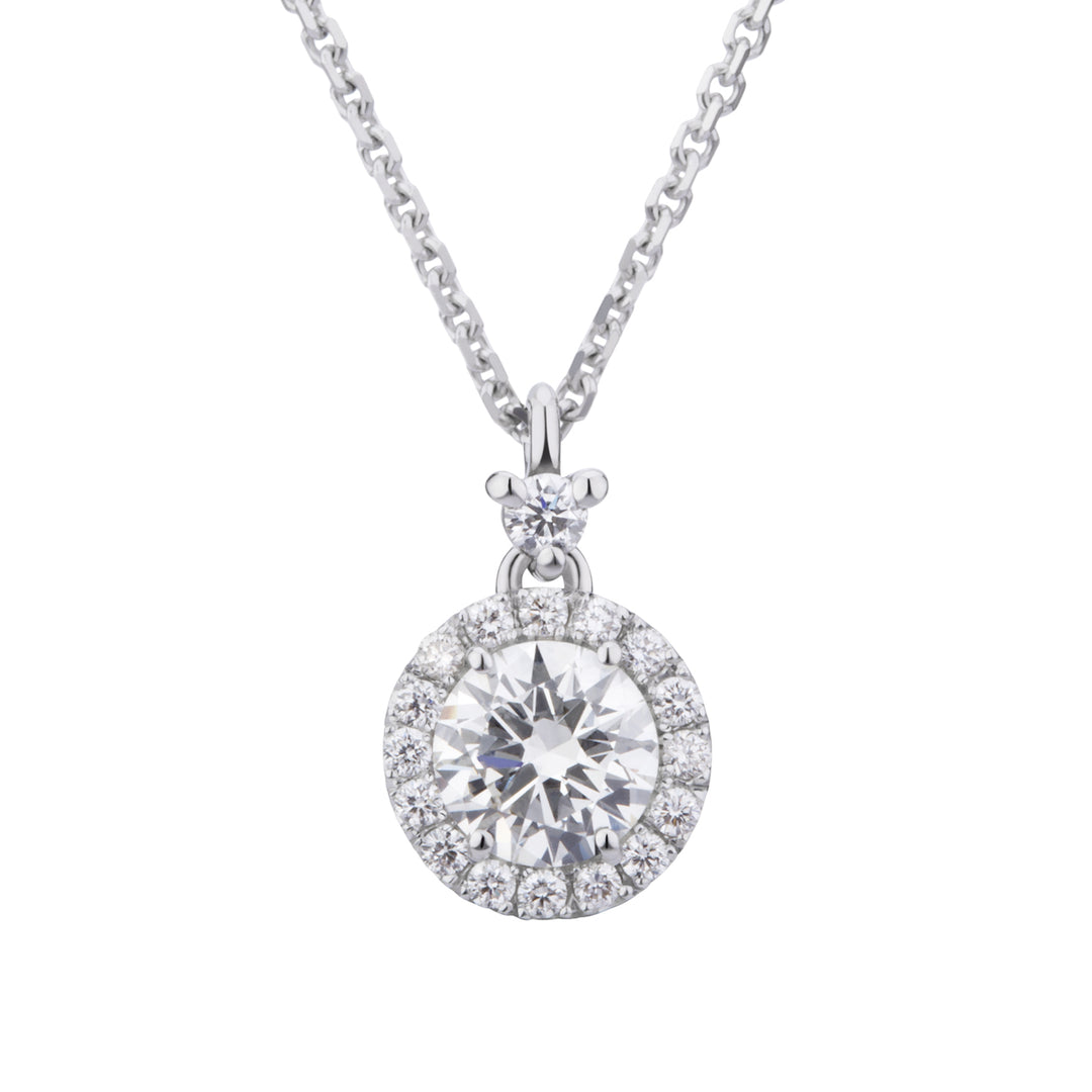 Golay collana con diamante centrale ct 0,50 e contorno PCT008DI50-24191110029