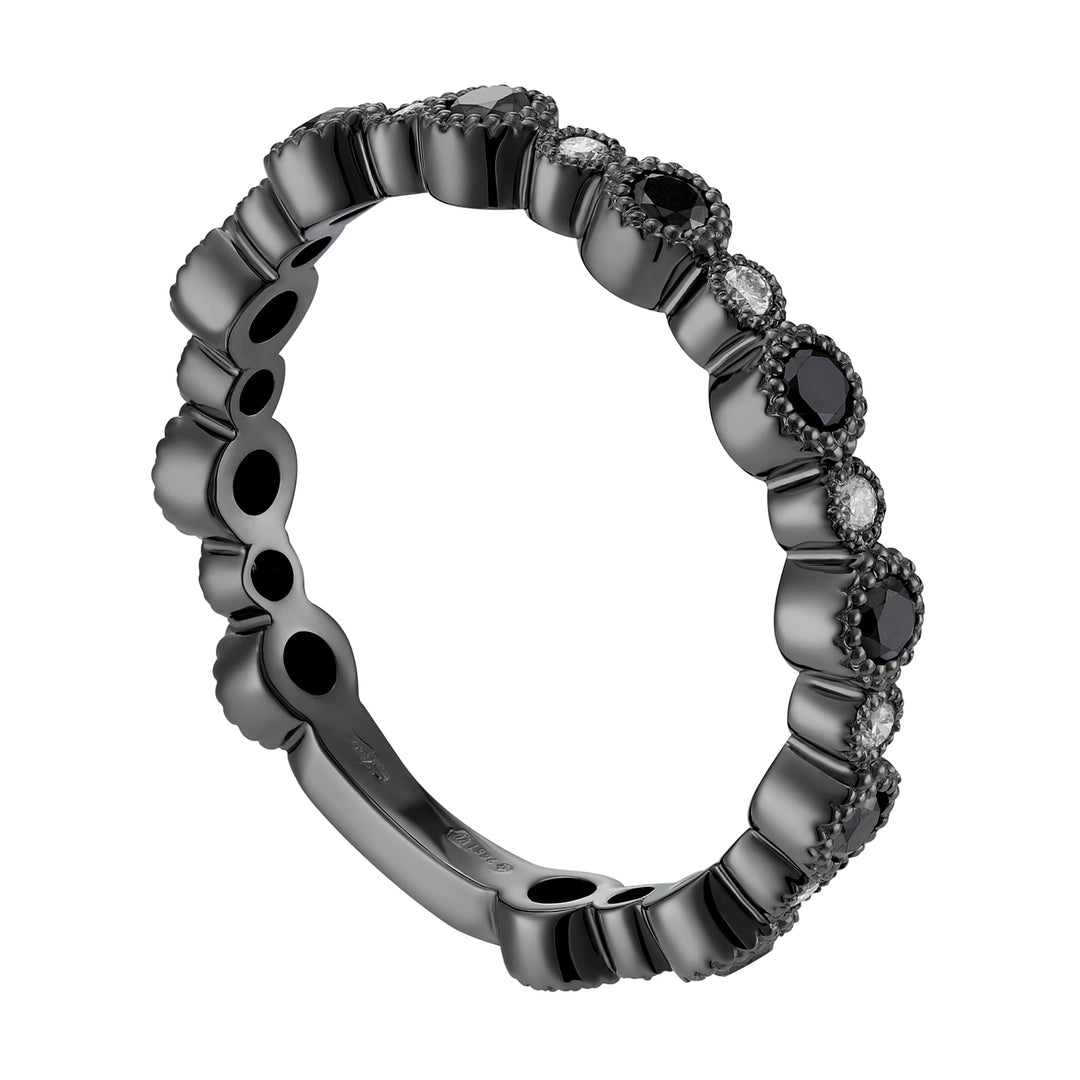 World Diamond Group veretta tondi diamanti bianchi e black AET026BBKDI2-18274110114