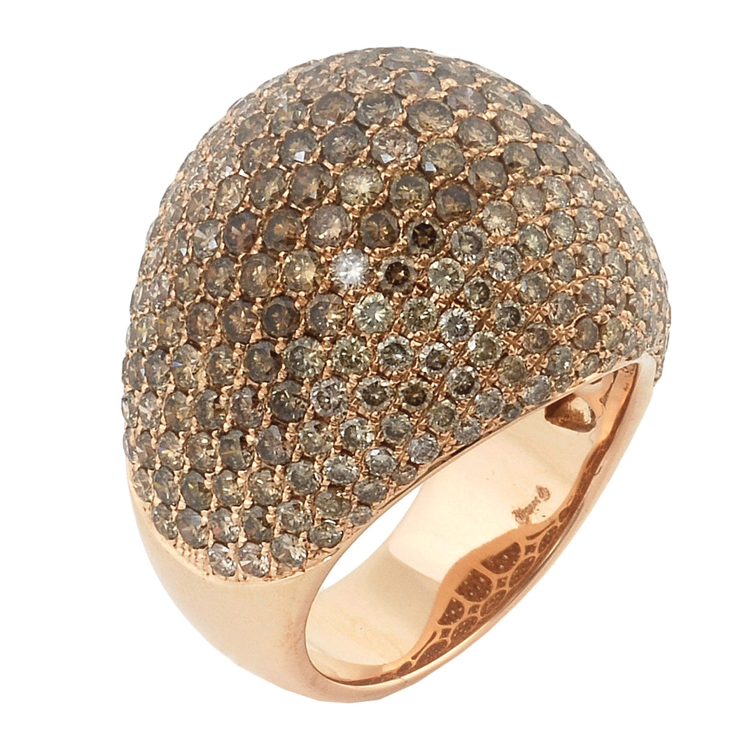 Bague pavée Golay en or rose avec diamants ARTRJ3771R-12087110040