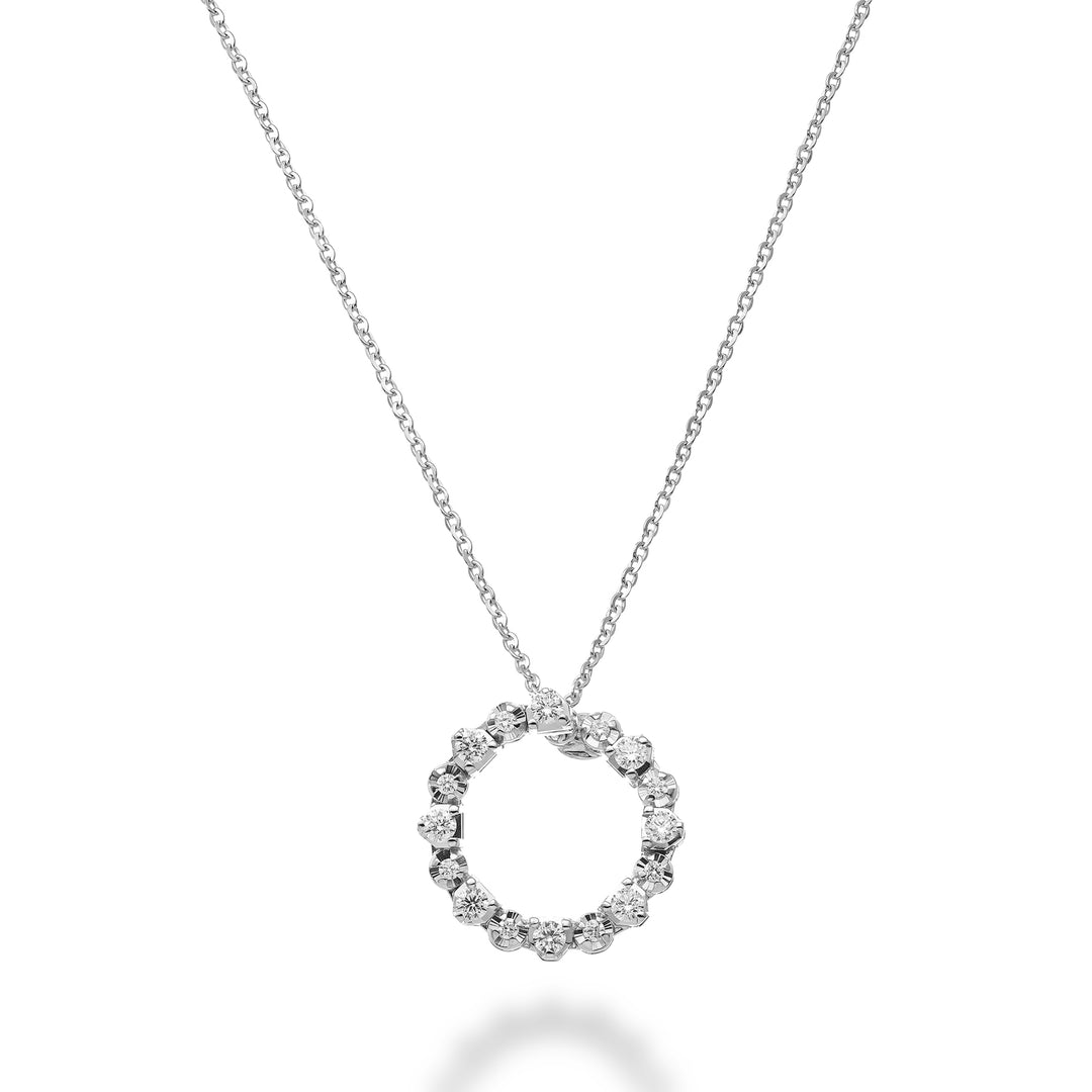 Golay girocollo pendente ad amo con castone triangolare GPEN598D0035-25196110146