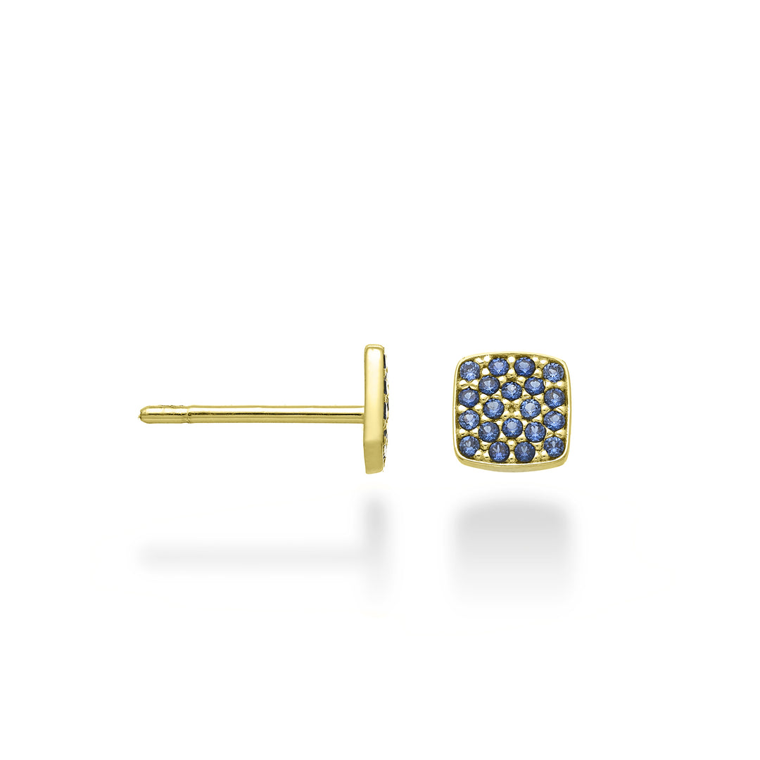 Nihama o zafiros cuadrados de 18k de oro amarillo de 0,28 ct NO5146O1ZFR
