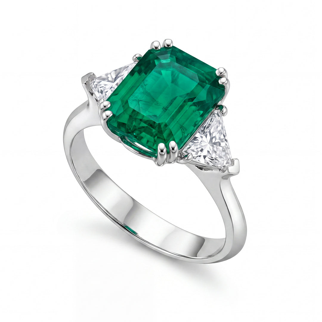 World Diamond Group anello smeraldo e diamanti APU382DISM-19358110020
