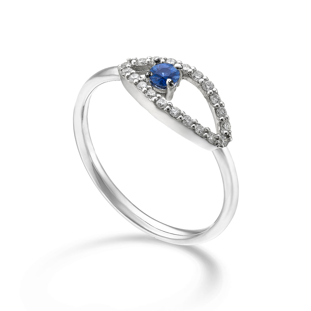 World Diamond Group un saphir « oeil » 18 carats no. 0,11 ct de diamètre. ct.0,15 GA5186O4ZFN026