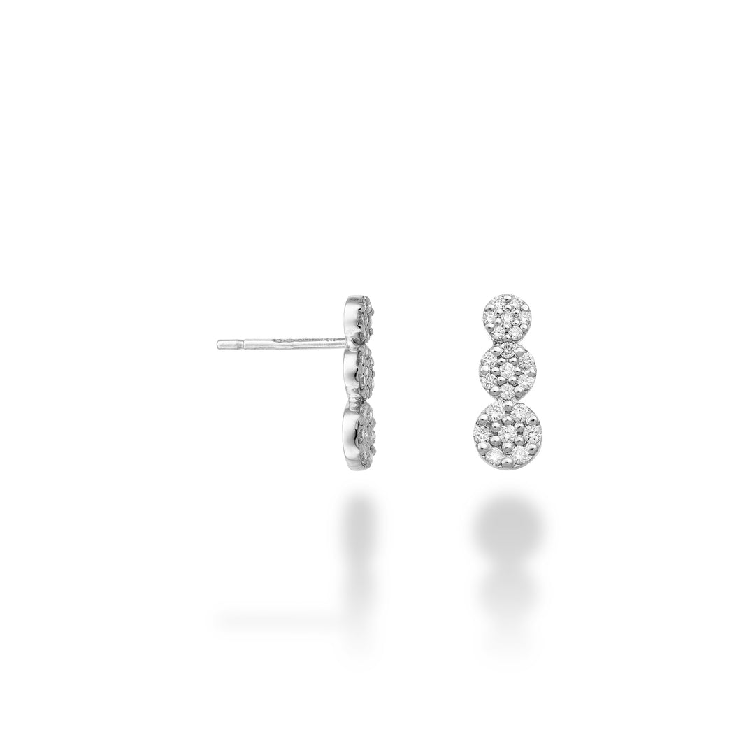 Mikiko or 18k trilogy con pastiglie da sette pietre, incassate con diamanti MO5183O4BR032