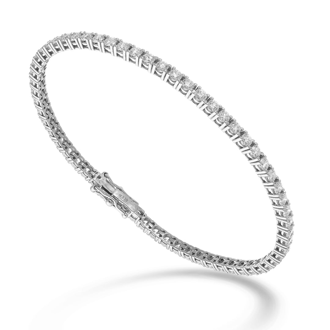 World Diamond Group cast tennis bracelet. light wire ct 0.05 each BTF800D005-175-26117110157