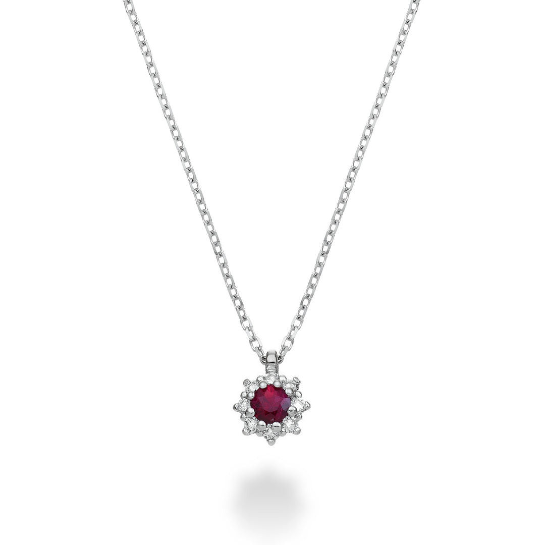 Mikiko cl 18k rubí n. ct.0,08 diám. 0,04 ct talla 1 MD5084O4RBN008