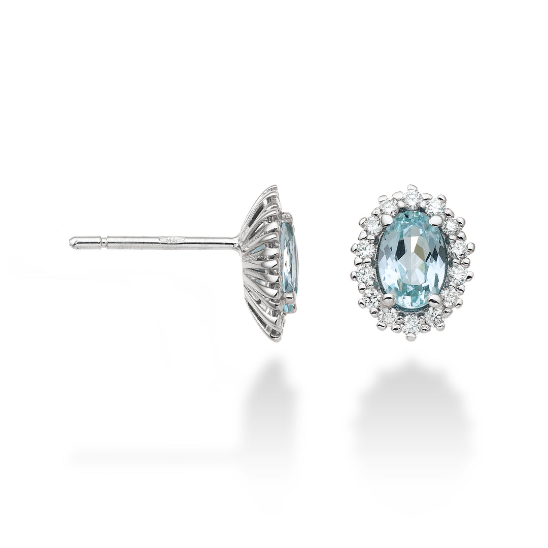 Mikiko or 18k tormalina paraiba ovale 6x4 ct.1,40 diam. ct.0,26 MO5068O4PAR