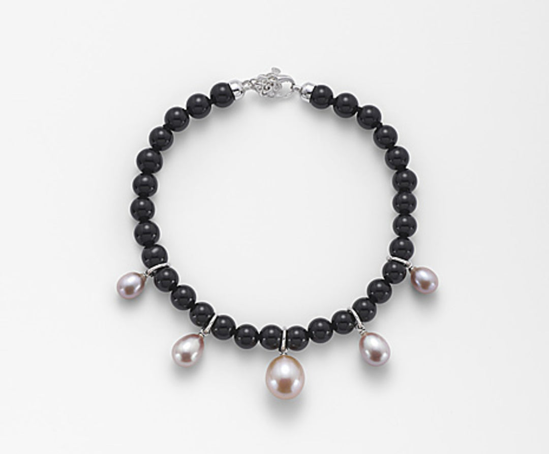 Mikiko br ag925 fw mu drop 5,5/6 6,5/7 8/8,5 onyx agglomerate 6mm MB7372A4ONICE00