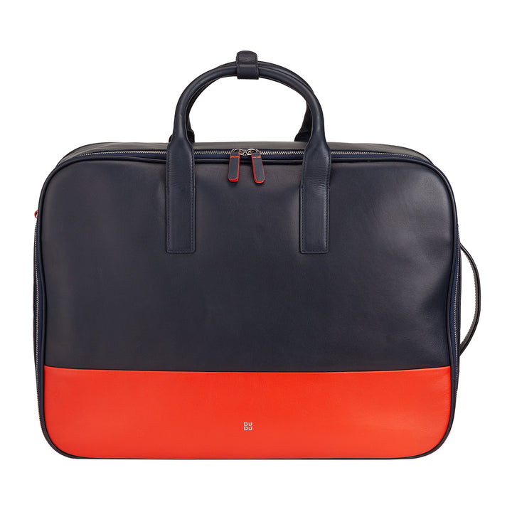 DUDU Valise de voyage pour homme et femme en cuir de haute qualité, sac à dos de voyage 33 L, bagage à main, sac à bandoulière avec fermeture éclair