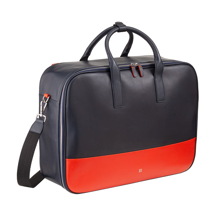 DUDU Valise de voyage pour homme et femme en cuir de haute qualité, sac à dos de voyage 33 L, bagage à main, sac à bandoulière avec fermeture éclair