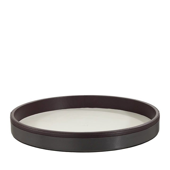DUDU 32 cm plateau de service rond en cuir multicolore rangement de bureau à domicile Design raffiné