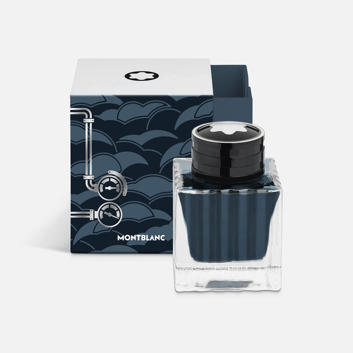 Tintero Montblanc 50ml Meisterstuck La vuelta al mundo en 80 días azul antracita 134408