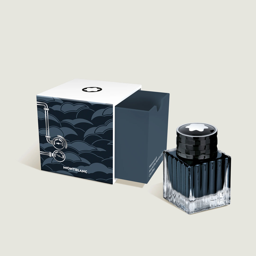Tintero Montblanc 50ml Meisterstuck La vuelta al mundo en 80 días azul antracita 134408