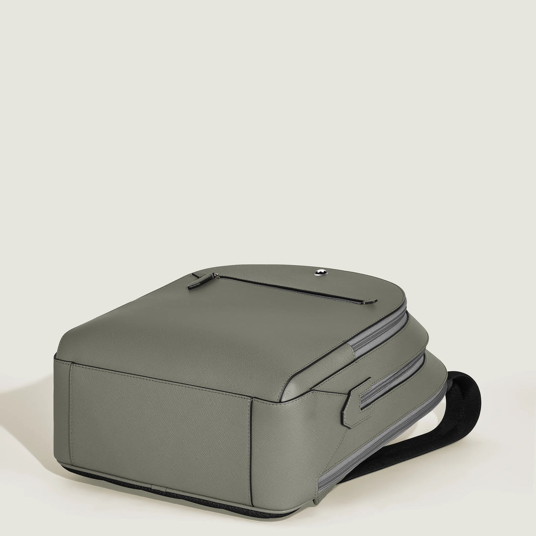Mochila mediana Montblanc con 3 compartimentos Sartorial gris medio 199360