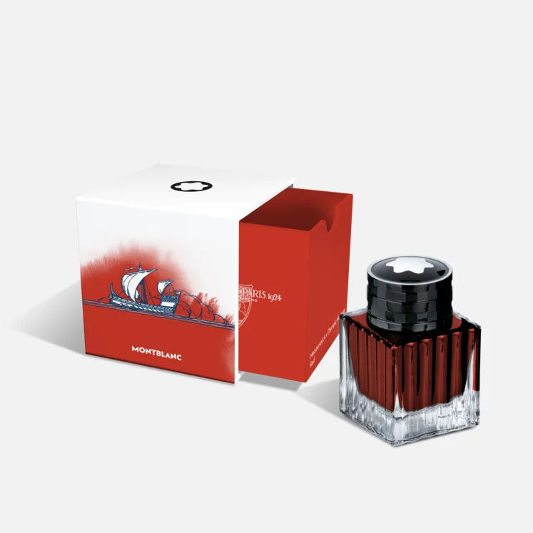 Montblanc Ink Boccetta 50ml Meisterstück x Olympijské dědictví Paříž 1924 ČERVENÉ 132952