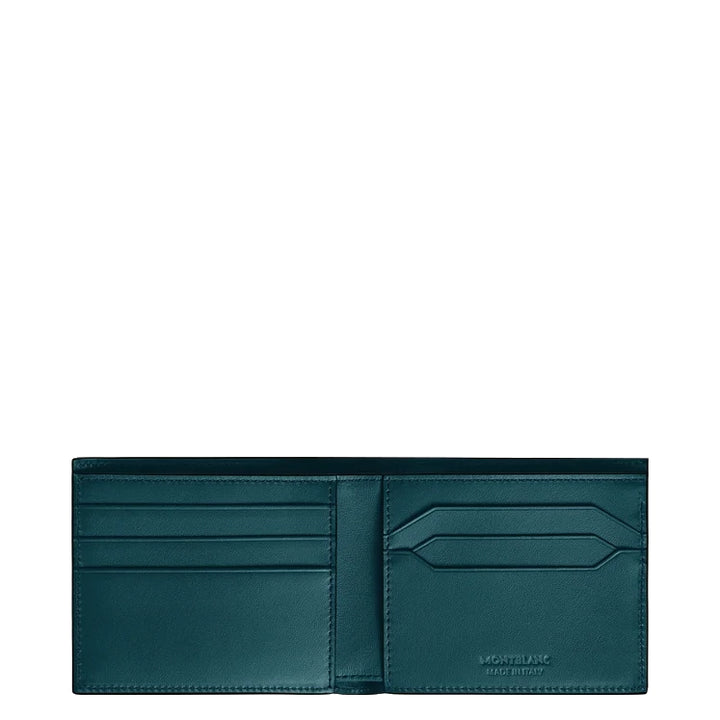 Montblanc portafoglio 6 scomparti Meisterstück blu cipro 198800