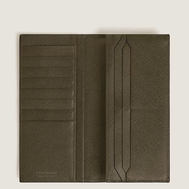 Cartera larga Montblanc 14 bolsillos Sartorial piel caqui 221364