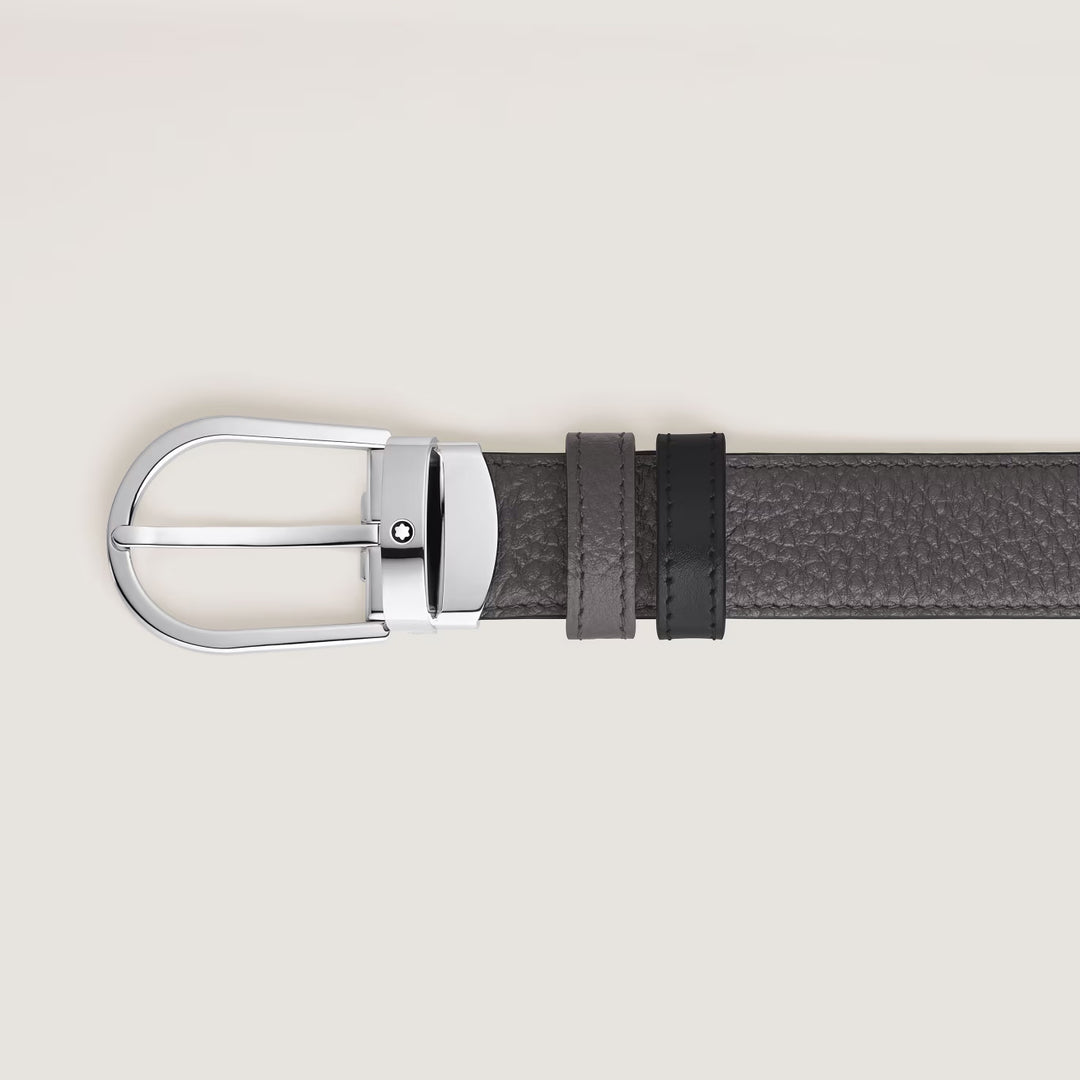 Cinturón reversible Montblanc Meisterstück 30 mm hierro forjado negro 223369