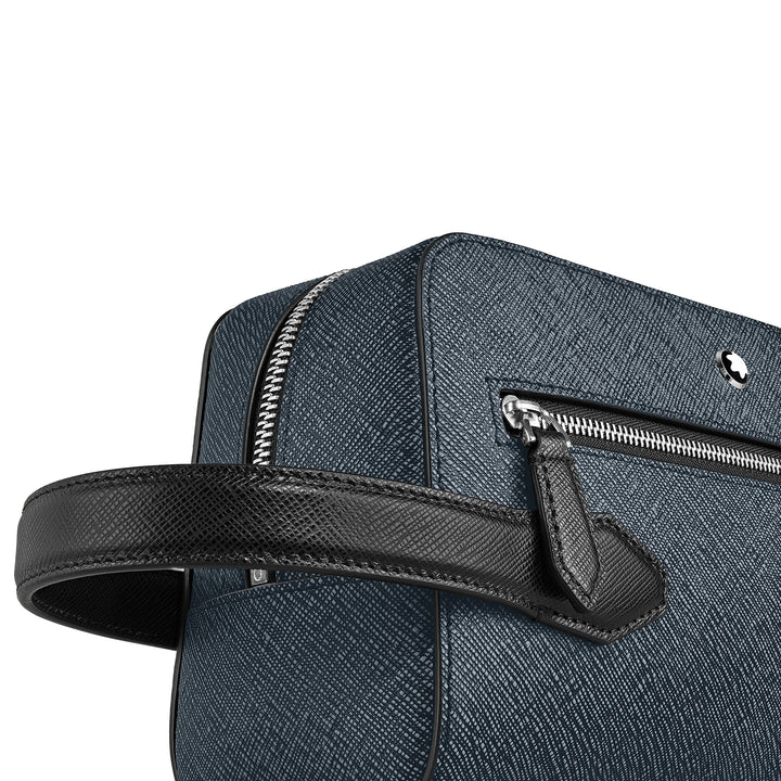Bolso de mano Montblanc Sartorial de tweed azul 220339