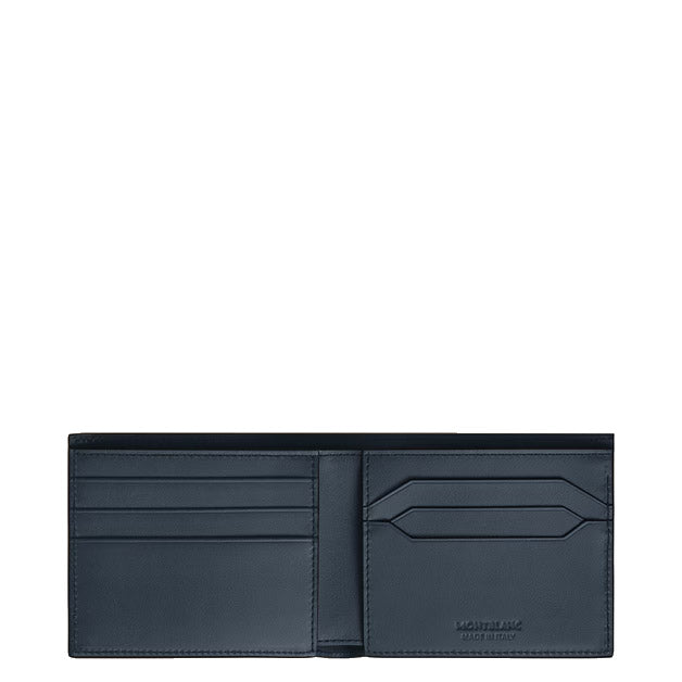 Portefeuille Montblanc 6 poches cuir Meisterstück velours bleu 220446