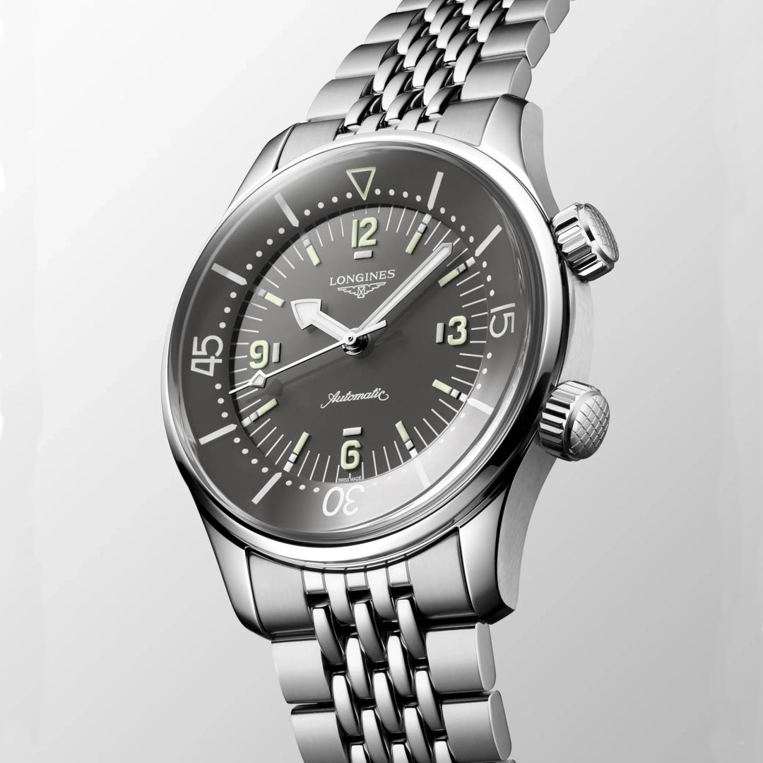 Longines Legend Div 39mm Clag Automatická šedá ocel L3.764.4.99.6