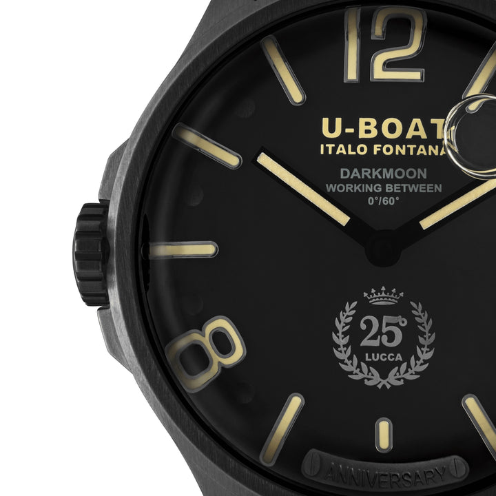 U-BOAT Darkmoon 25° PVD negro 46mm acero cuarzo negro acabado PVD negro 2026