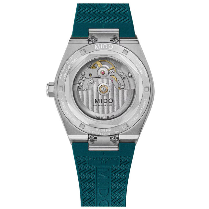 Reloj Mido Multifort 8 One Crown verde 40mm automático acero M055.507.17.091.00