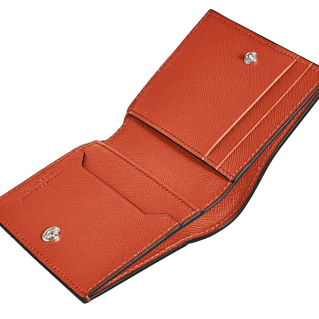 Monedero Montblanc mini 4 bolsillos Sartorial piel mandarina 221472