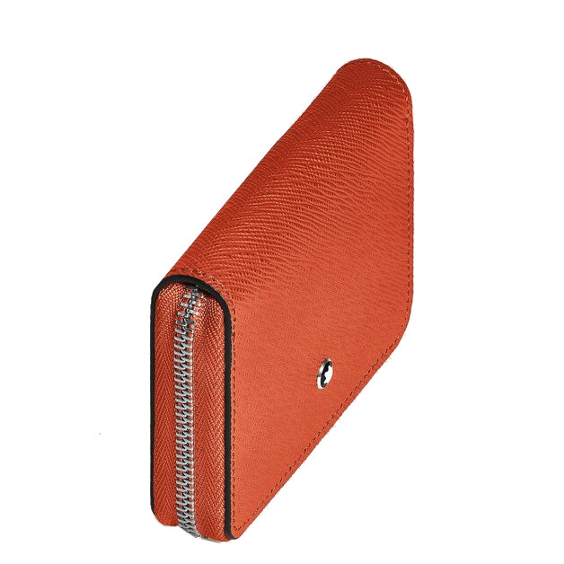 Cartera Montblanc 2 mini bolsillos Sartorial piel mandarina 221340