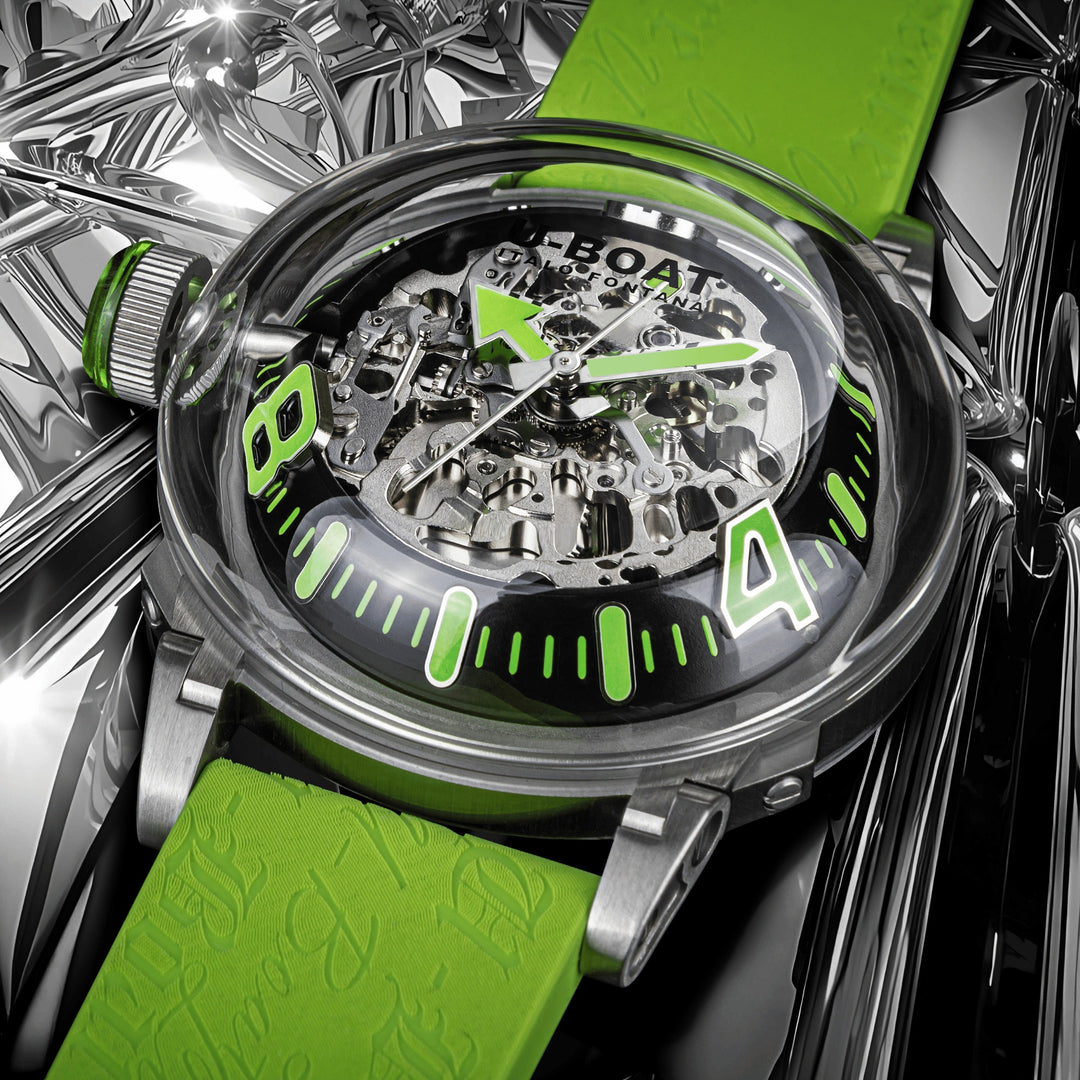 Reloj U-BOAT U-65 44mm verde automático acero 3344