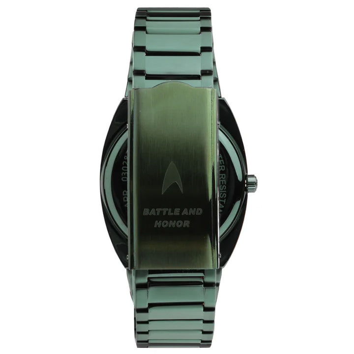 Reloj Lorenz STAR TREK Klingon 40x36 mm cuarzo verde acero acabado PVD verde 030287KL