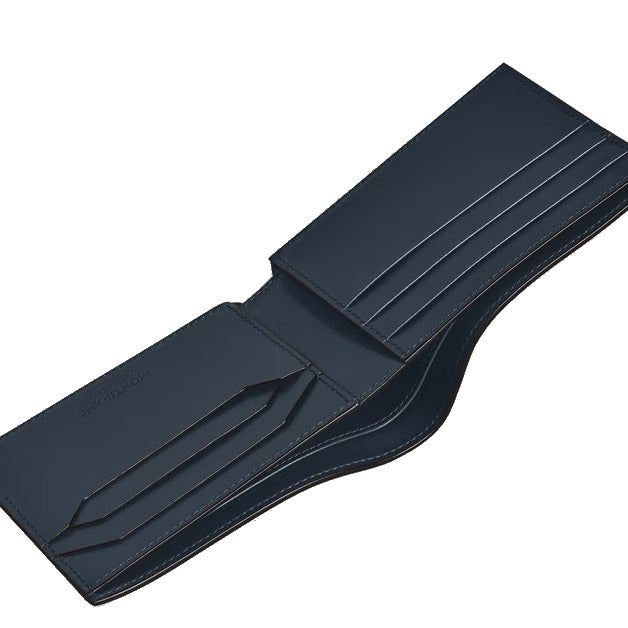 Portefeuille Montblanc 6 poches cuir Meisterstück velours bleu 220446