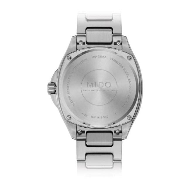 Reloj Mido Multifort TV 34x35mm nácar diamantes automático acero M049.307.11.106.00