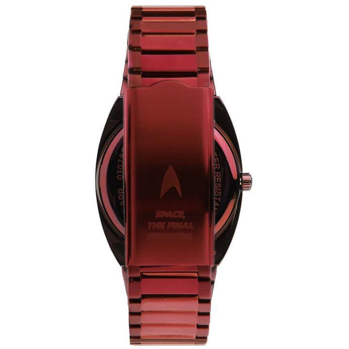 Lorenz watch STAR TREK Warp Speed ​​40x36 mm red quartz steel red PVD finish 030287EN