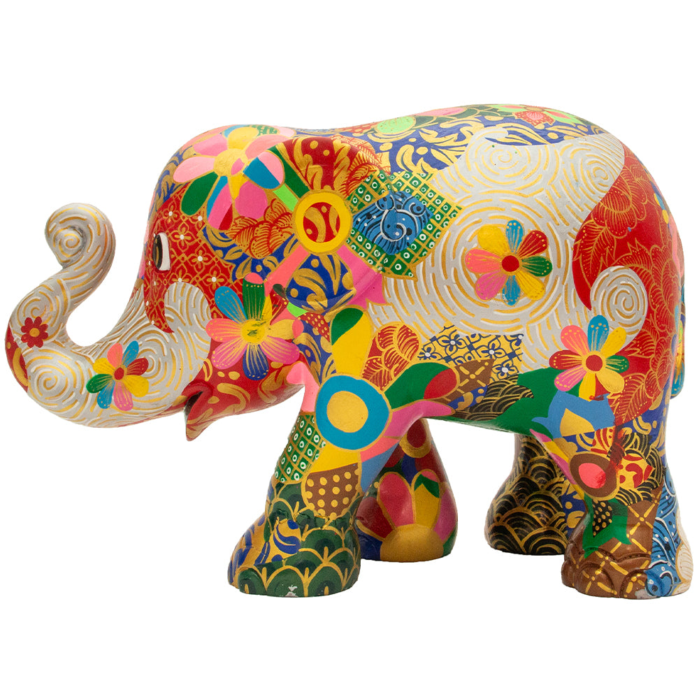 Elephant Parade elefante Sarong 20cm Limited Edition Narin Kantawong Sarong 20