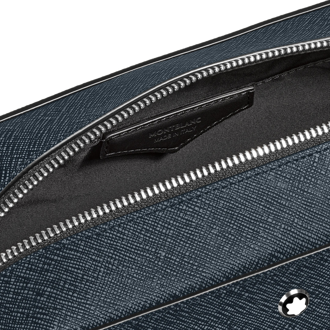 Bolso de mano Montblanc Sartorial de tweed azul 220339