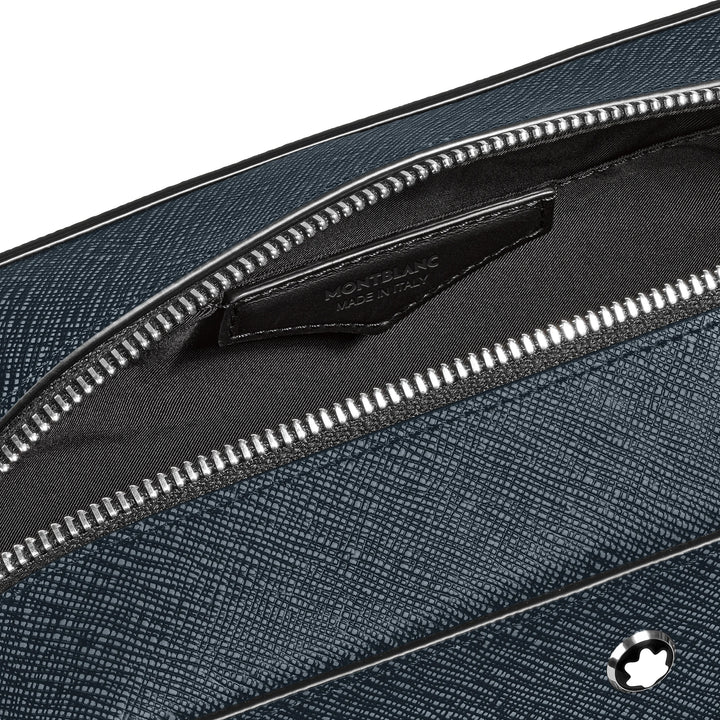 Bolso de mano Montblanc Sartorial de tweed azul 220339