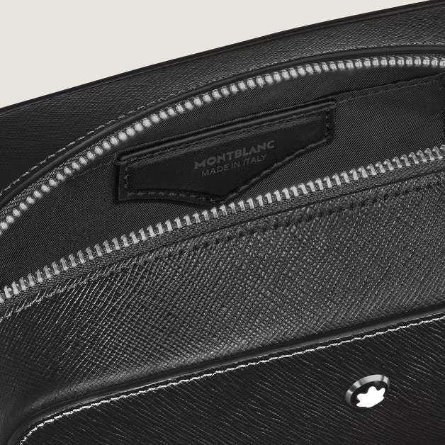 Neceser Montblanc Sartorial pequeño de piel negro 221572