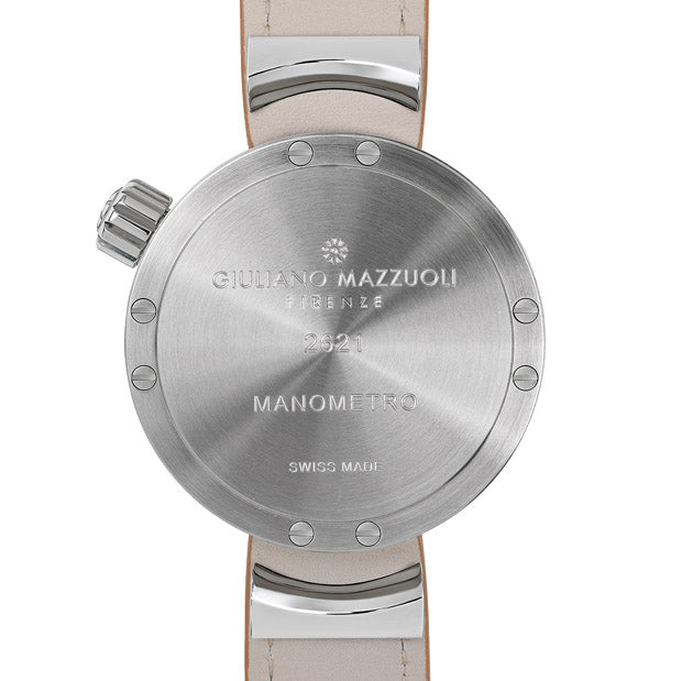 Reloj Giuliano Mazzuoli Manómetro 45mm azul automático acero MRP03N