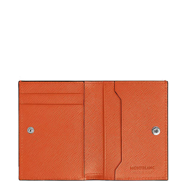 Monedero Montblanc mini 4 bolsillos Sartorial piel mandarina 221472