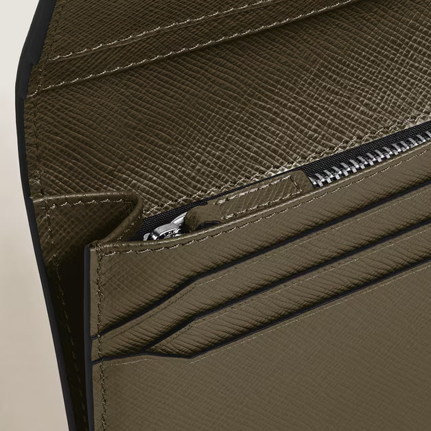 Cartera larga Montblanc 14 bolsillos Sartorial piel caqui 221364