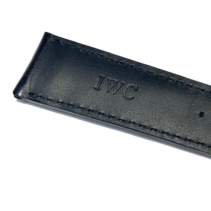 IWC Spezzoni Standard Standard Black Thursed Black Alligator 22/18 for Ardiglione IWA47712 Buckle