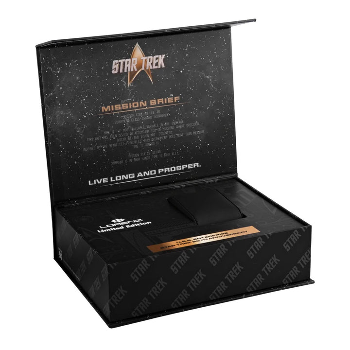 Reloj Lorenz STAR TREK Deep Space Edición Limitada 40x36 mm negro automático acero acabado PVD negro 030287LE