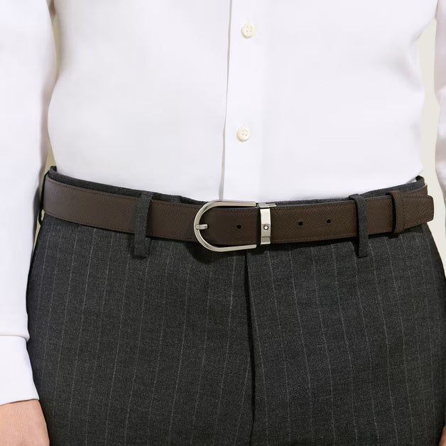 Cinturón reversible Montblanc 30 mm piel de herradura Sartorial 222139