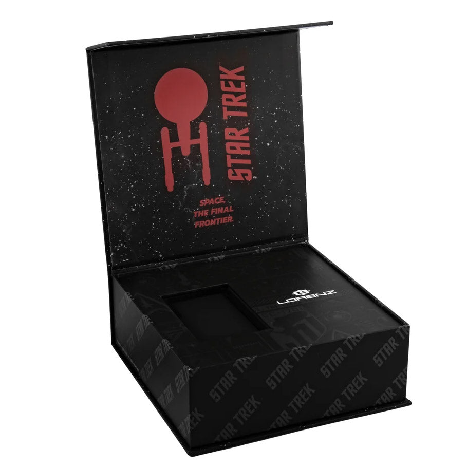 Lorenz watch STAR TREK Warp Speed ​​40x36 mm red quartz steel red PVD finish 030287EN