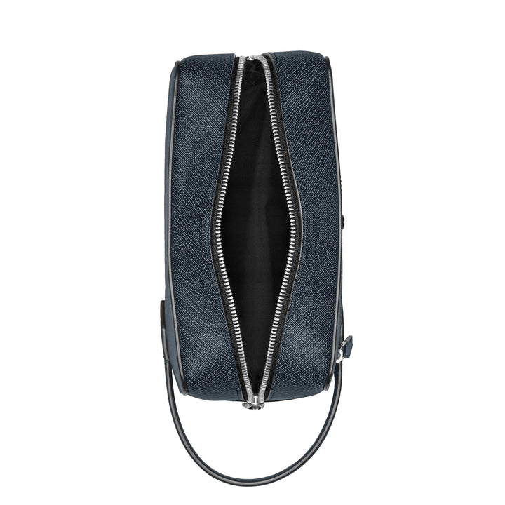 Bolso de mano Montblanc Sartorial de tweed azul 220339