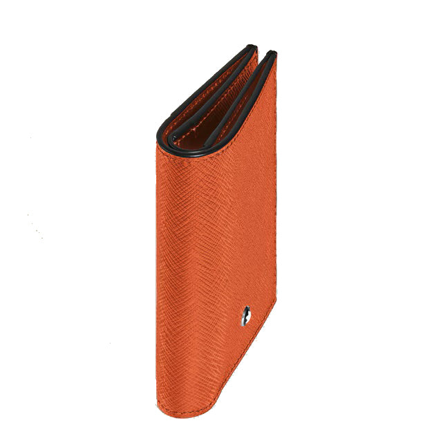 Monedero Montblanc mini 4 bolsillos Sartorial piel mandarina 221472