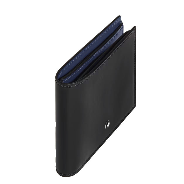 Portefeuille Montblanc 8 poches Meisterstück cuir noir 221324